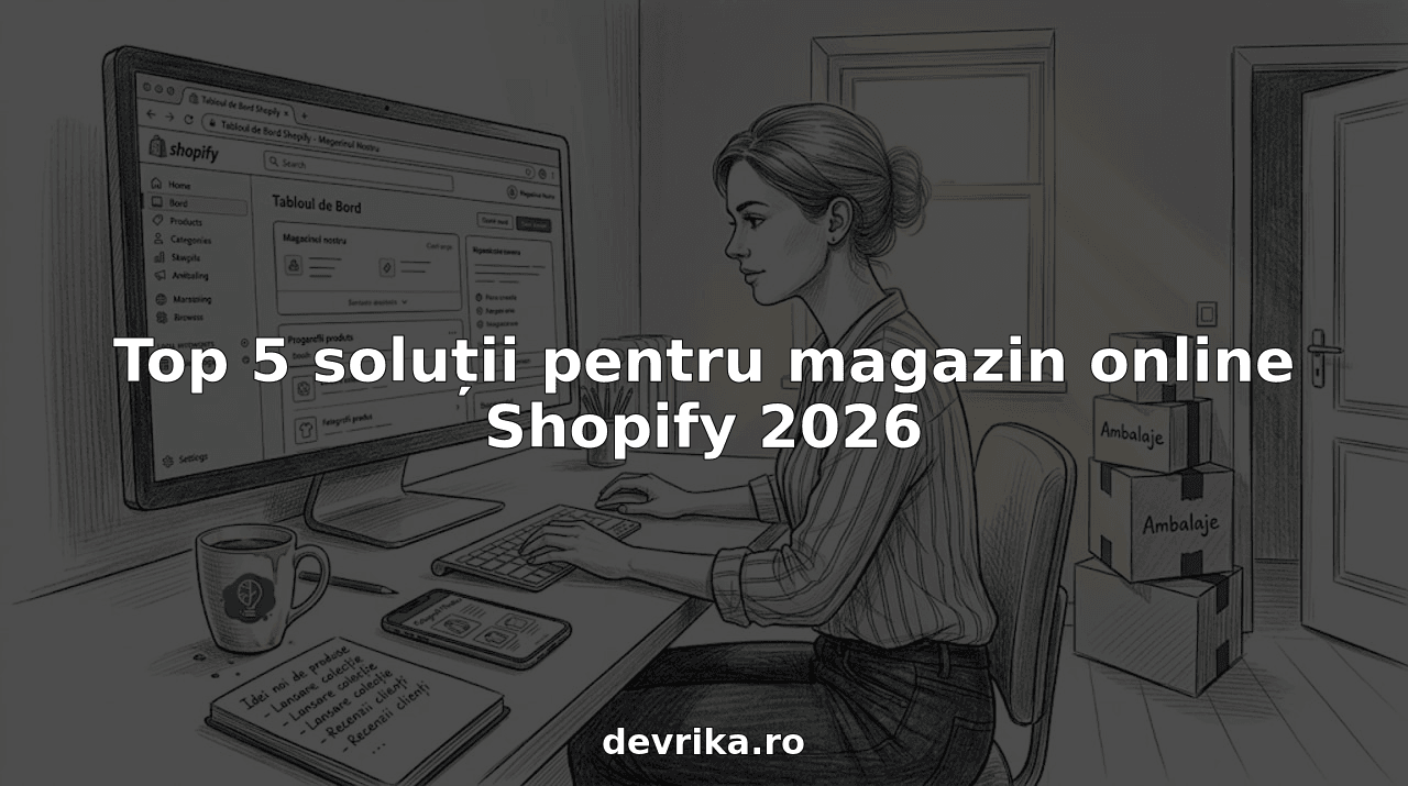 Antreprenor care își actualizează magazinul online pe Shopify