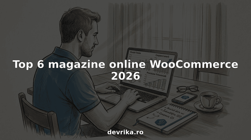 Un antreprenor își verifică vânzările din WooCommerce stând la masa din bucătărie.
